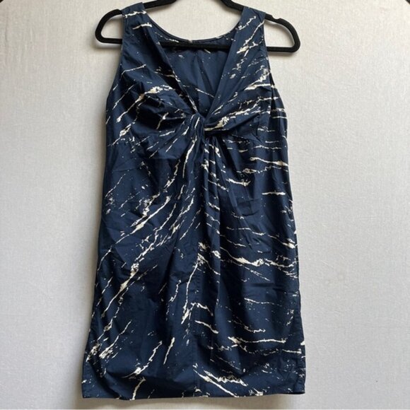 GAP Marbled twist back Cotton Dress Sz 4 - Picture 3 of 11